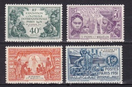 St Pierre Et Mqn N°132* à 135* - Unused Stamps