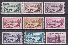 St Pierre Et Mqn N°167* à 175* - Unused Stamps