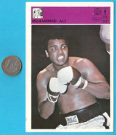 MUHAMMAD ALI - CASSIUS CLAY ... Yugoslavian Vintage Boxing Card Svijet Sporta * LARGE SIZE * Usa - Tarjetas