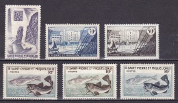 St Pierre Et Mqn N°326*,348*,349*,353*,354*,355* - Unused Stamps