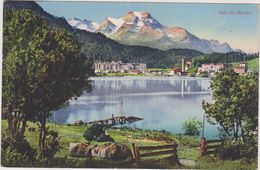 SUISSE,HLVETIA,SWISS,SWITZERLAND,SVIZZERA,SCHWEIZ, GRISONS,SAINT MORITZ,1936,barriere En Bois - St. Moritz