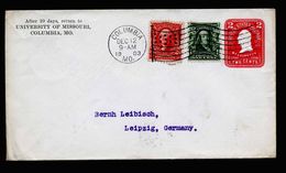A5248) US Brief Von Columbia 12.12.1903 N. Leipzig Mit Sauberem Flaggenmaschinenstempel - Lettres & Documents