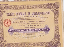 RARE : SOCIÉTÉ GÉNÉRALE DE CINÉMATOGRAPHIE (ANCIENNE STE DELAC & CIE) - Film En Theater