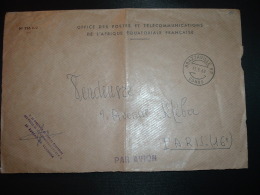 DEVANT L. OFFICE DES POSTES ET TELECOMMUNICATIONS DE L'AFRIQUE EQUATORIALE FRANCAISE OBL.13.5.60 BRAZZAVILLE RP CONGO - Lettres & Documents