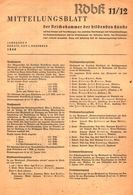Mitteilungsblatt Der Reichskammer Der Bildenden Kuenste/Heft 11/12 / Zeitschrift/1940 - Colis