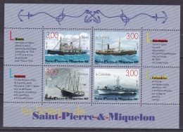 St Pierre Et Mqn BF N°5** Et 7** (1996 Et 1999) Bateaux - Blocs-feuillets