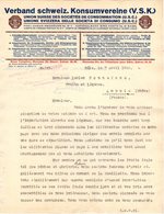 SUISSE BASEL BALE  COURRIER 1925 Union SUisse Des Sociètés De Consommation V.S.K.  *   A19 - Suisse