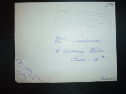 DEVANT L. OBL.MEC.23-11 1957 POSTE AUX ARMEES AFN + EXP. HOUDELLIER Louis SP 88163 AFN - Algerienkrieg