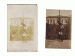 Lot De 2 Photos (+/- 6 X 9 Cm) - DAMAS ( Syrie) Hôpital Henri De  Verbizier En 1932 - Armée Française  (fr57) - Boten