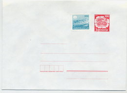 YUGOSLAVIA 1989 Postal Coach 300. D. Envelope + 200 D.stamp, Unused.  Michel U89 - Postwaardestukken