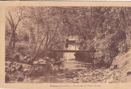 78. BEYNES. CPA SEPIA. PASSERELLE DU VIEUX MOULIN. ANNEE 1934 - Beynes