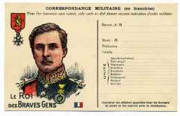 WW1 /  LE ROI DES BRAVES GENS / Neuve - Lettres & Documents