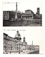 ITALIE . ROMA . " PIAZZA NAVONA " & " S. LORENZO FUORI LE MURA " . 2 CARTES POSTALES - Réf. N°8407 - - Collezioni & Lotti