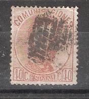 ESPAGNE / ESPANA / SPAIN / SPANIEN ,1872 AMEDEO I , Yvert N° 124 , 40 C Brun Orange Obl TB - Oblitérés
