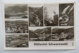 (9/8/56) AK "Höllental" Schwarzwald, Mehrbildkarte Mit 8 Ansichten Um 1950 - Höllental