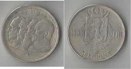 BELGIQUE  100 FRANCS 1950 ARGENT - 100 Franc