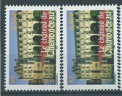 [20] Variété : N° 3595 Chenonceau Double-frappe + Normal  ** - Unused Stamps