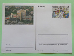 United Nations (Vienna) 1993 Stationery Card Unused - Donaupark Building - People Of The World - Cartas & Documentos