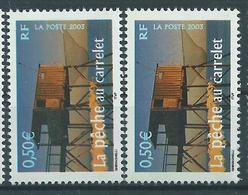 [20] Variété : N° 3560 Carrelet Double-frappe + Normal  ** - Unused Stamps