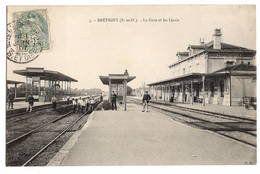 91 ESSONNE - BRETIGNY La Gare Et Les Quais Travaux En Cours - Bretigny Sur Orge