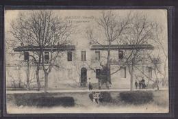 CPA 34 - MAUGUIO - La Gendarmerie - TB PLAN EDIFICE + Façade + Jolie ANIMATION Devant - Mauguio