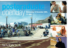 Postgraduate Openday University Of Warwick, 16/11/2004 - Warwick