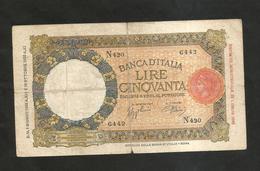 REGNO D' ITALIA - 50 Lire Lupetta ( FASCIO - Decr. 01 / 06 / 1938 - Firme: Azzolini / Urbini) - 50 Lire