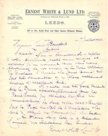 ANGLETERRE LEEDS COURRIER 1935.fruit Flower Merchants WHITE & LUND Kirkgate Market   A26 - Royaume-Uni