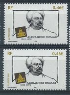 [21] Variété : N° 3536 Alexandre Dumas Ombres Du Visage Grises Au Lieu De Noires + Normal  ** - Unused Stamps