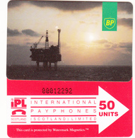 BT  Oil Rig Phonecard- British Petroleum 50unit (IPLS) - Superb Fine Used Condition - Plateformes Pétrolières