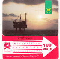 BT Oil Rig Phonecard - British Petroleum 100unit (IPLS) - Superb Fine Used Condition - Plateformes Pétrolières