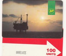 BT  Oil Rig Phonecard - British Petroleum 100unit (IPLS) - Superb Fine Used Condition - Boorplatformen
