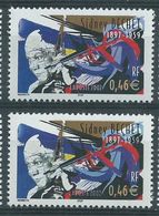 [21] Variété : N° 3501 Sidney Bechet Visage Gris-violet Au Lieu De Gris-vert + Normal  ** - Unused Stamps