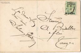 27953. Postal TANGER (Marruecos Ingles) 1911. Relieve Flor - Bureaux Au Maroc / Tanger (...-1958)