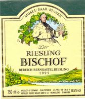 Etiket Etiquette - Vin - Riesling Bischof - 1995 - Riesling