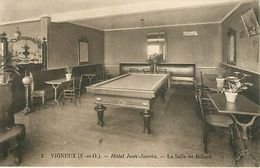 91: Vigneux Sur Seine  - Hotel Jean Jaures - Salle De Billard - Vigneux Sur Seine