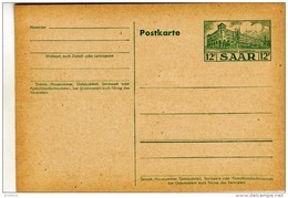 Sarre Saar - Entier Carte CP ACEP 45 - Cote 15 € - Postkarte Ganzsache - Postal Stationery