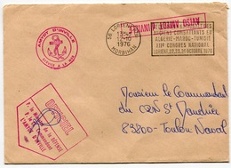 RC 8086 FRANCE 1976 POSTE NAVALE AVISO AMYOT D'INVILLE LETTRE DE LORIENT PPAL - Scheepspost