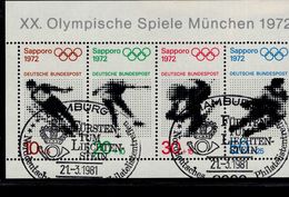 Bund Block 06 Olympische Spiele München Used Gestempelt (ESST) Hamburg - 1959-1980