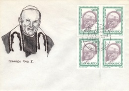 RSM+ San Marino 1982 Mi 1264 Johannes Paul II. (UNIKAT / ÙNICO / PIÉCE UNIQUE) - Covers & Documents