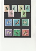 POLOGNE -N° 1140 -1151 SERIE INSECTES NEUVE INFIME CHARNIERE - ANNEE 1962 - COTE : 17 € - Ongebruikt