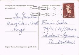 27970. Tarjeta BODO (Norge) Noruega 1967. Ajedrez, Chess - Lettres & Documents