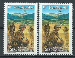 [21] Variété : N° 3667 Dien Bien Phu Double-frappe + Normal ** - Unused Stamps