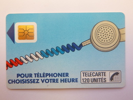 France - Télécarte Cordons - SO2 - 120 Unités - Fond Bleu AE Texte 4 Lignes - Utilisée - Cordons'