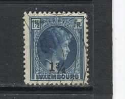 LUXEMBOURG - Y&T N° 207° - Grande-duchesse Charlotte - Timbre Surchargé - 1926-39 Charlotte Rechterzijde