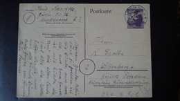 SBZ Postkarte Berlin Zu 6 Pfg Stempel Berlin ( 18.2.46) Nach Wittenberg - Berlin & Brandebourg