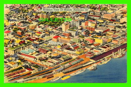 MOBILE, AL - BIRDSEYE VIEW OF THE CITY OF MOBILE - TRAVEL -  MOBILE CIGAR & TOBACCO CO - - Mobile