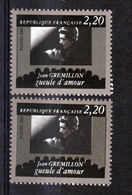 France 2440 Gremillon Variété Visages Et Fonds Blanc Et Normal  Neuf ** TB MNH - Unused Stamps