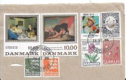 Dänemark 001 / Ausschnitt Mit 8 Marken 2018 - Used Stamps