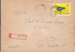 70157- BETTLE, STAMPS ON REGISTERED COVER, 1967, ROMANIA - Briefe U. Dokumente